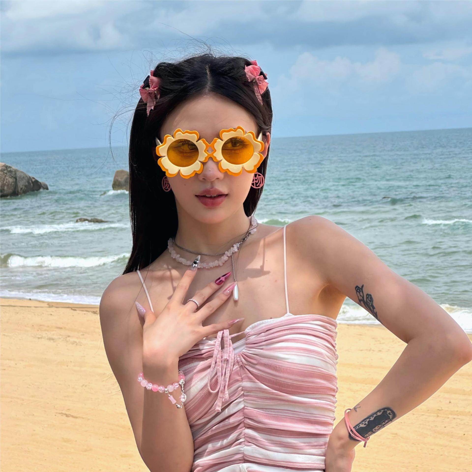 Gafas de Fiesta con Temática Hawaiana, ABS, Divertido, Decorativo, para Fiestas en la Playa y Festivales de Música