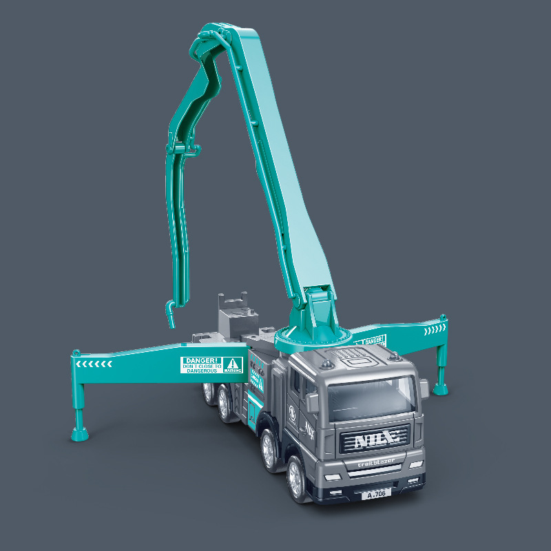 [Lote de caja sin venta al por menor] Simulación de vehículos de mantenimiento y rescate de la ciudad, vehículos de ingeniería, modelos de escaleras de escalada, juguetes para niños