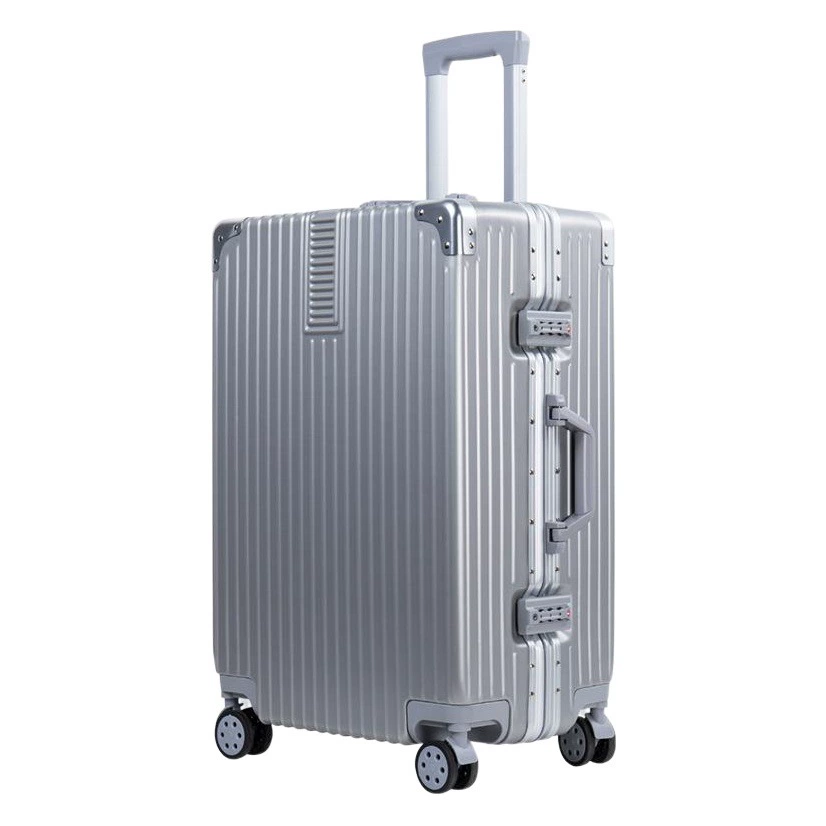 Ретро 20-дюймовый ящик для паролей студента 24-дюймовый алюминиевый каркас чемодан на колесах Универсальный чемодан женский багаж логотип