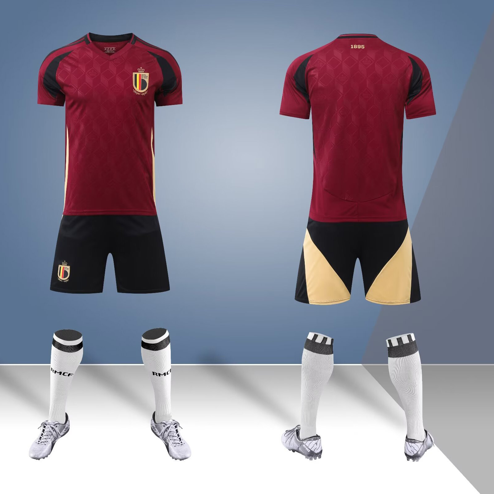 2425 juego de ropa de fútbol para adultos y niños Copa del Mundo Club de secado rápido para hombres y mujeres equipos de impresión de entrenamiento