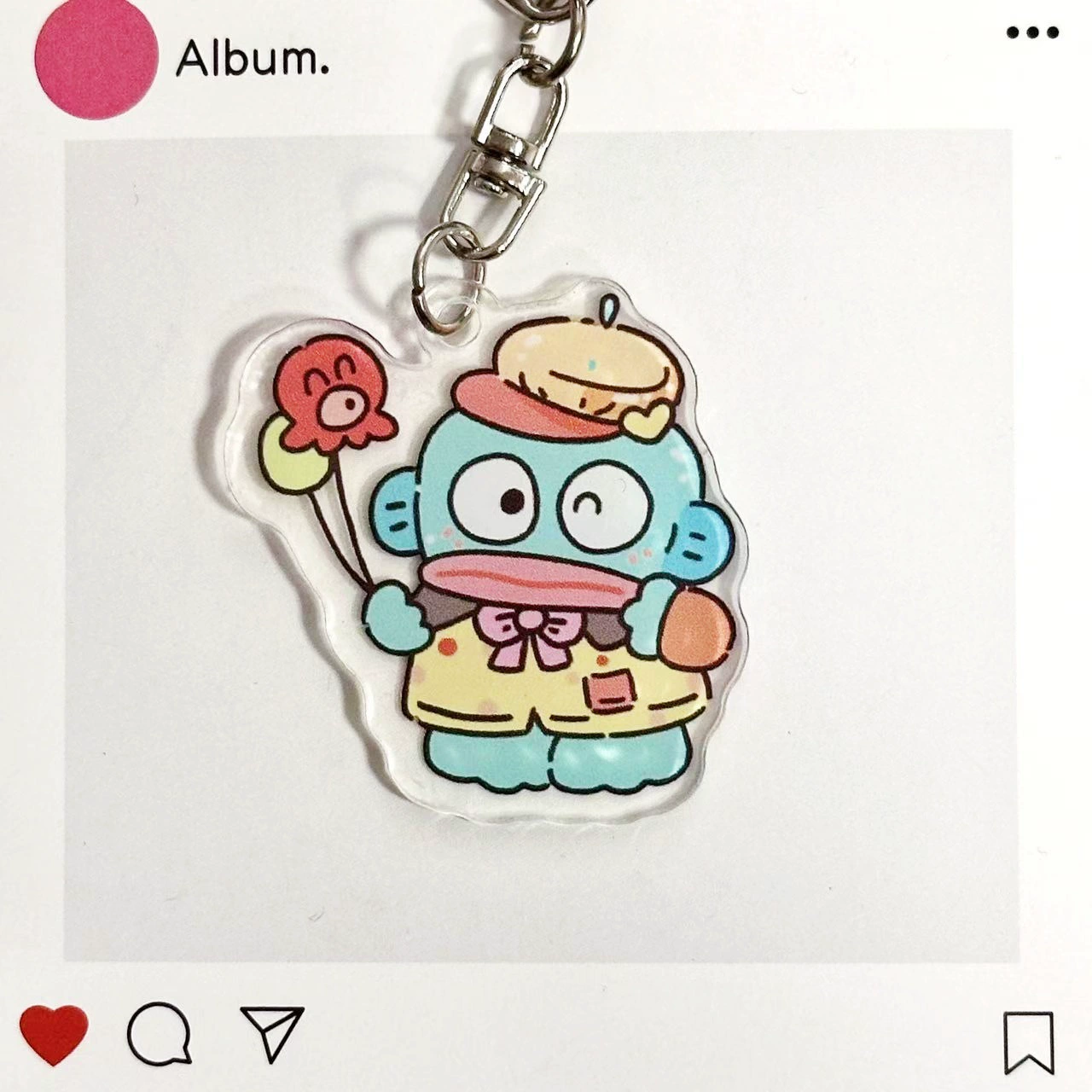 Акриловый подвес (Sanrio) двусторонний прозрачный милый мультяшный брелок, лёгкий 0,005 кг