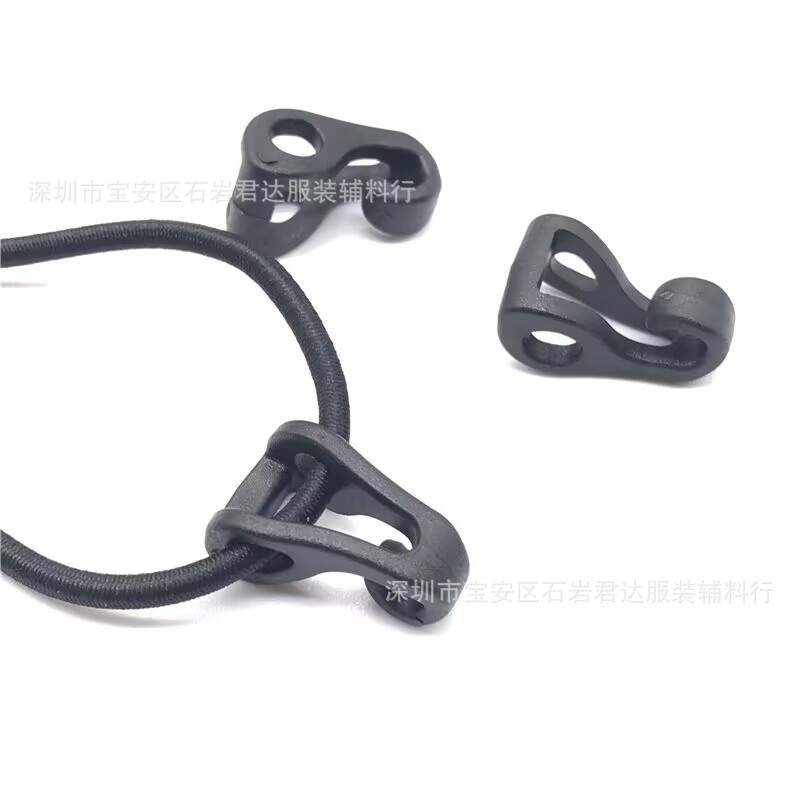 New Plastic Small Hooks, Plastic Tent Hooks, Elastic Rope Adjustment Buckle, Elastic Hanging Rope Accessories, Open Hook Buckle