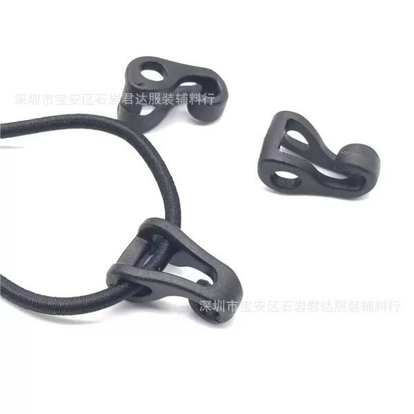 New Plastic Small Hooks, Plastic Tent Hooks, Elastic Rope Adjustment Buckle, Elastic Hanging Rope Accessories, Open Hook Buckle