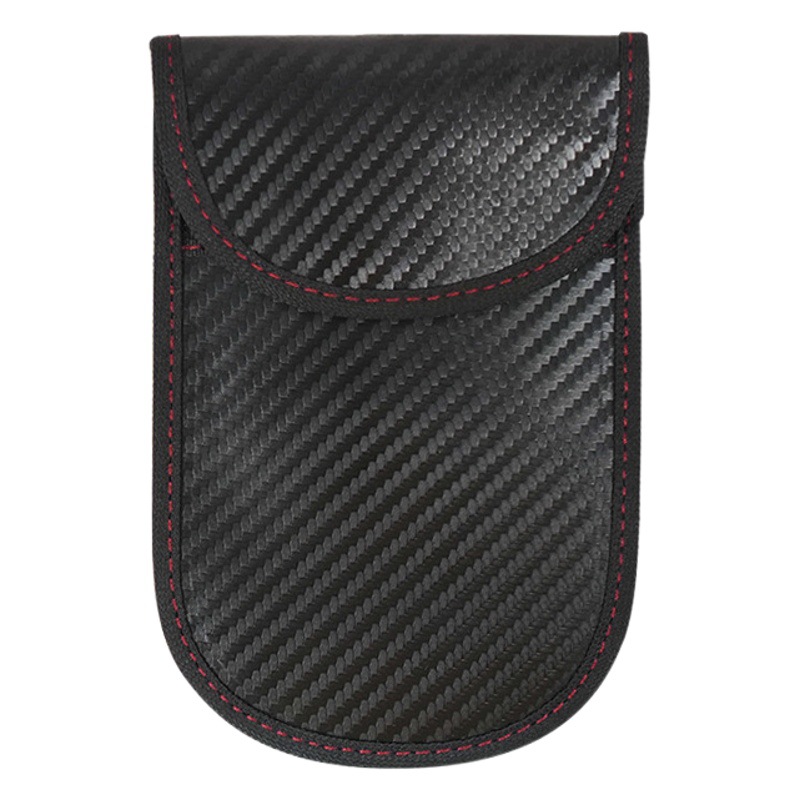 Amazon's New Carbon Fiber Anti-Theft Car Shielding Bag Remote Control Key Cover Rfid Electromagnetic Shielding Key Bag