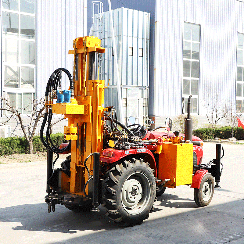 拖拉机钻机农用小型轮式气动打井机打井气钻水井钻机生产厂家