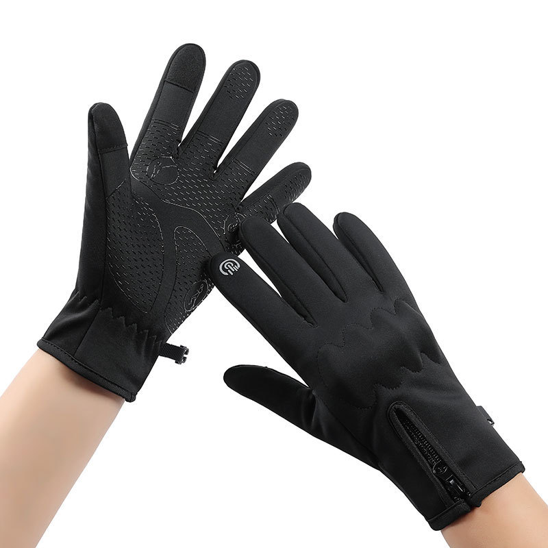Guantes de ciclismo cálidos para hombres con camello deportivo al aire libre locomotora de pantalla táctil protección de montaña engrosado otoño invierno · guantes
