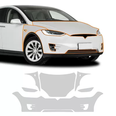 Paint Surface, Car paint protective film - model-x-16-21-car-head-film-package