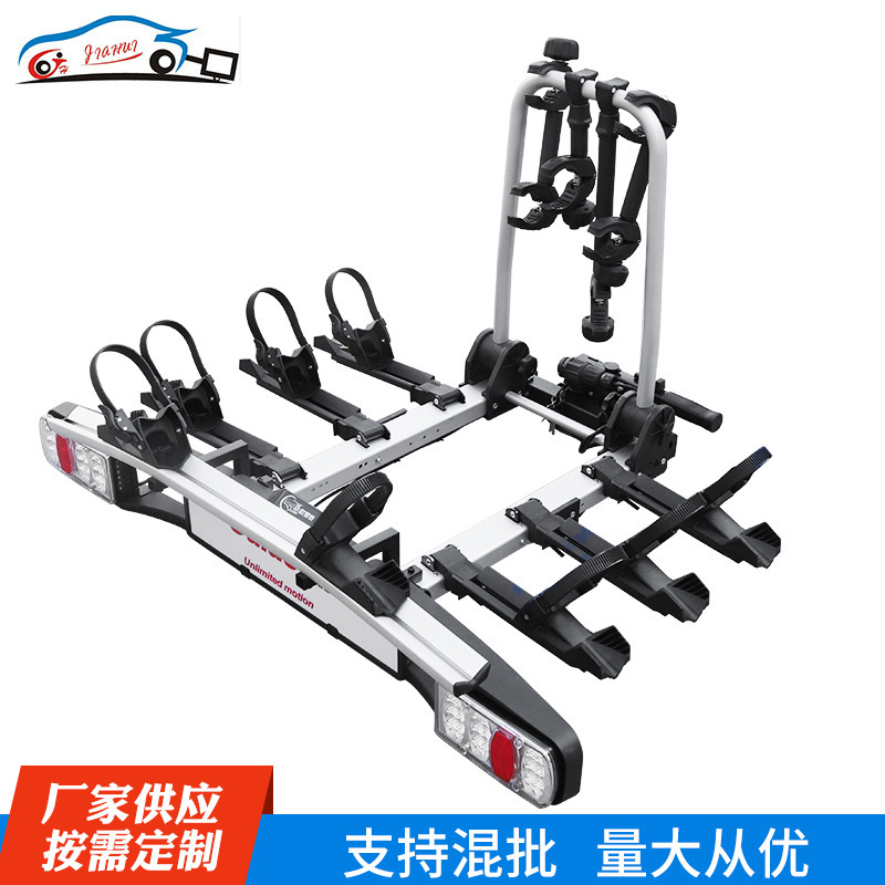 Cross-Border New Foldable Rear Tow Bicycle Rack 3+1 Mountain Bike Fixed Rack Rv Suv Rear Hanging Bicycle Rack Cross-Border New Foldable Rear Tow Bicycle Rack 3+1 Mountain Bike Fixed Rack Rv Suv Rear Hanging Bicycle Rack