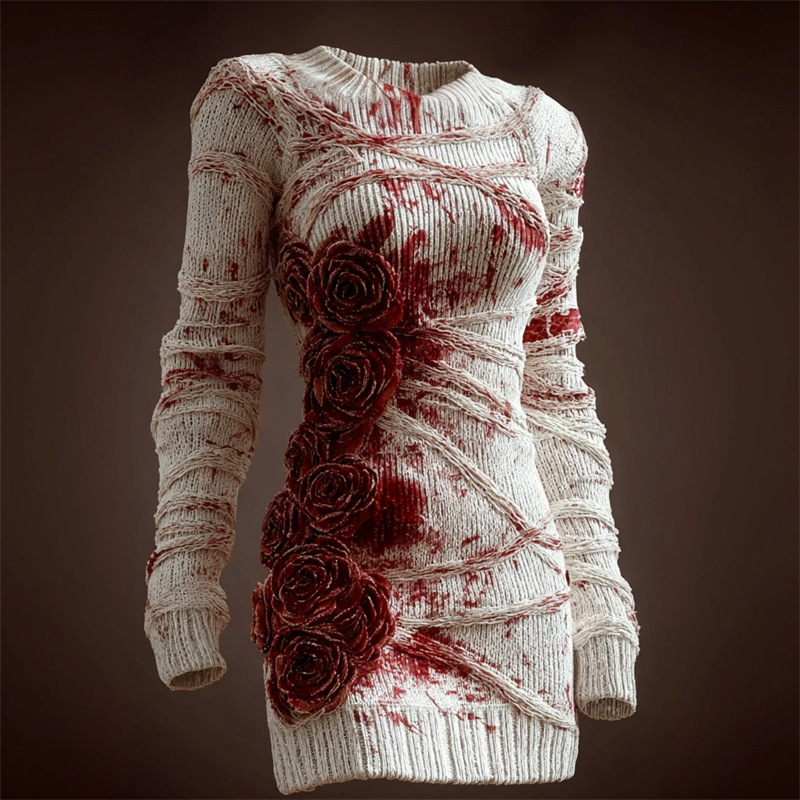 2025 Halloween Cross-Border Independent New European and American Street Skull Skeleton 3D Digital Sweater Printing Z Short Sleeves