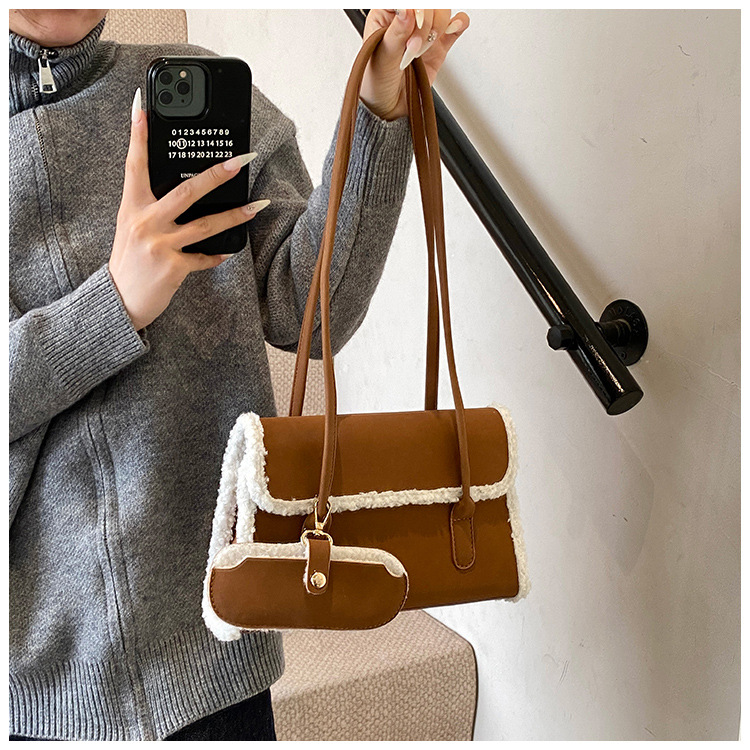 Piccola borsa a tracolla retrò da donna, borsa alla moda_voghion.com