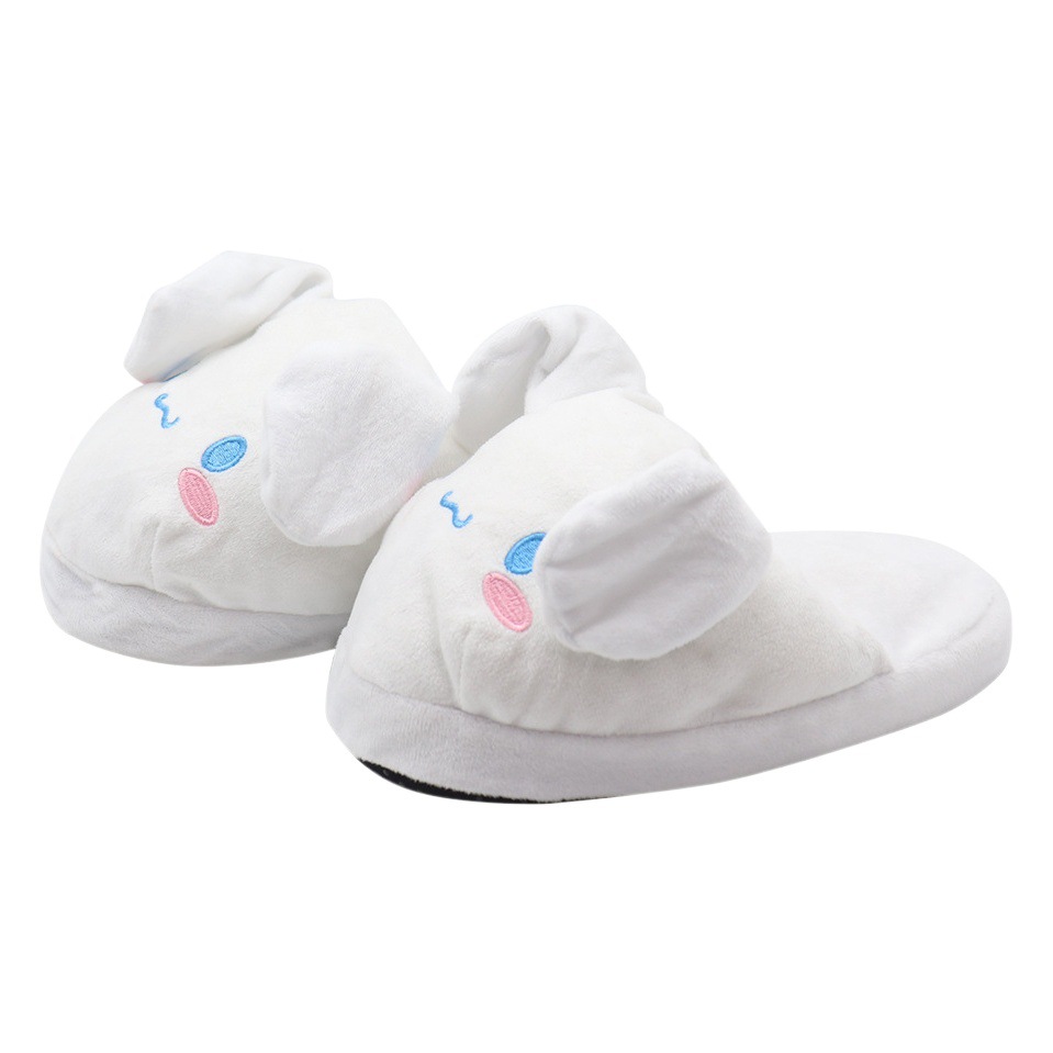 Zapatillas de casa de fondo suave, zapatillas de interior de casa creativas, orejas que se mueven, fabricantes de trapeadores de algodón de verano antideslizantes al por mayor