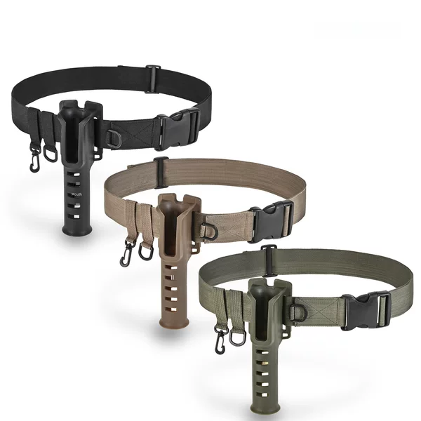 28189 CODEK [fishing rod belt bracket] Luya rock fishing waist hanging plug rod tube holder fishing gear hanging buckle