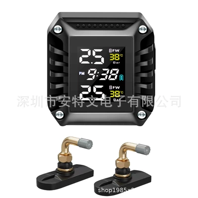 Tire pressure monitoring system locomotive tire detector wireless - built-in-elbow