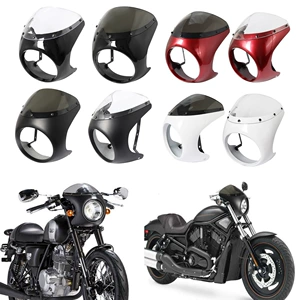 Parlaq qara retro motosiklet modifikasiya edilmiş fənər qapağı, donuz qapağı