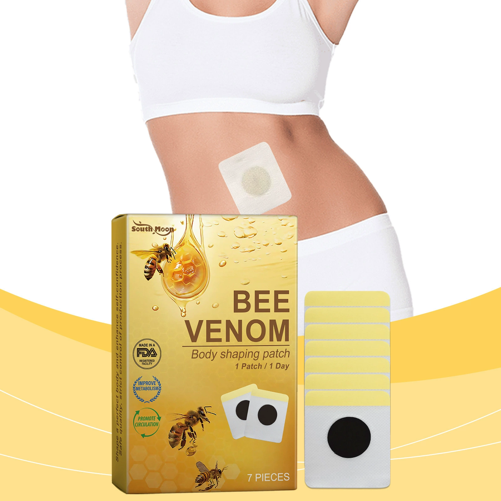 South Moon Bee Venom Body shaping Patch