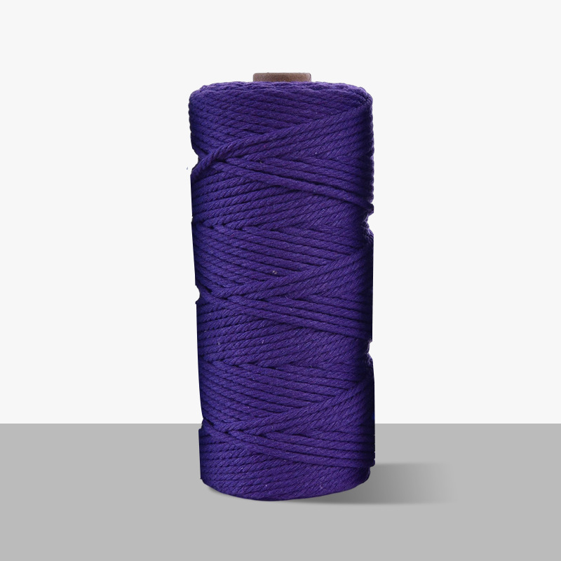 3mm cuerda de algodón colorido diy hecho a mano 4mm cuerda de tapiz cuerda tejida 5mm regalo cuerda de algodón decorativa cuerda de sombrero al por mayor