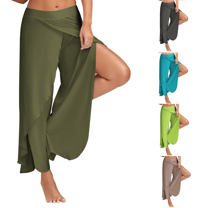 Aliexpress Ebay Dunhuang Amazon New European and American Yoga Pants Wide Leg Pants Aliexpress Ebay Dunhuang Amazon New European and American Yoga Pants Wide Leg Pants