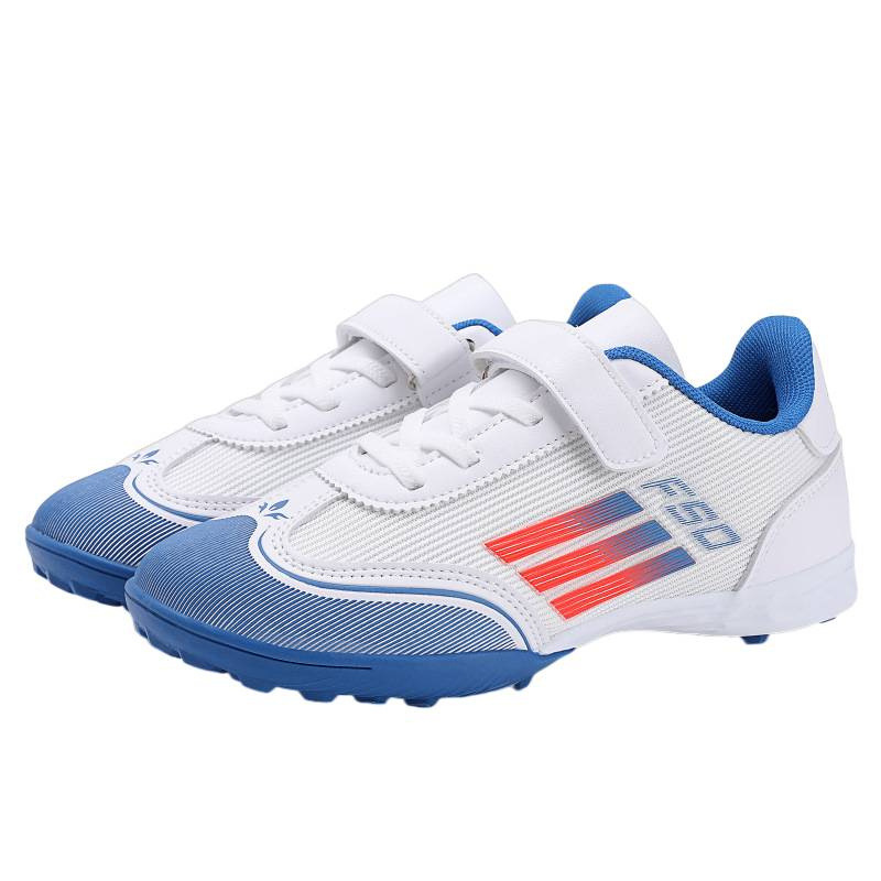 Zapatillas de Fútbol de Caña Baja para Niños F50 con Tacos Largos de PU, Malla y Caucho Transpirable
