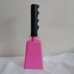 9寸粉色手摇铃铛 呐喊助威激情派队牛铃