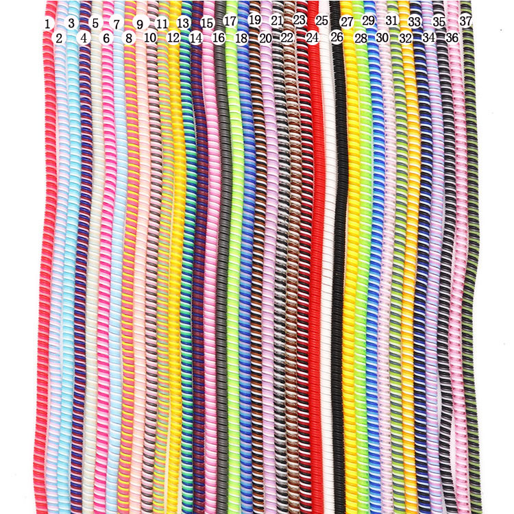 Directo de fábrica 1,4 M tres en uno cable de datos Cable de protección cable de datos manga protectora cuerda de resorte de bobinado