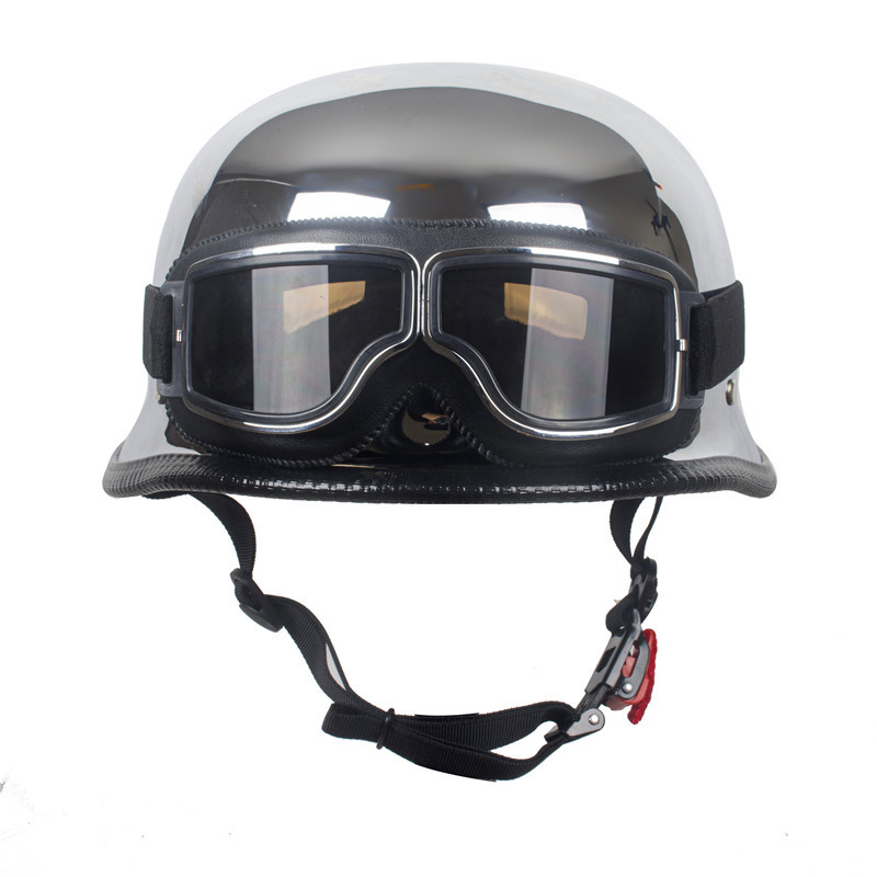 Cross-border Special for Electroplating Retro Battery Electric Car Helmet Battery Car German Retro Men's and Women's Four Seasons Foreign Trade Helmet