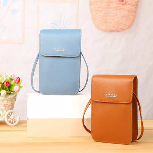  new touch screen mobile phone bag women's crossbody bag multi-functional cross-border Korean version vertical mobile phone bag small shoulder bag