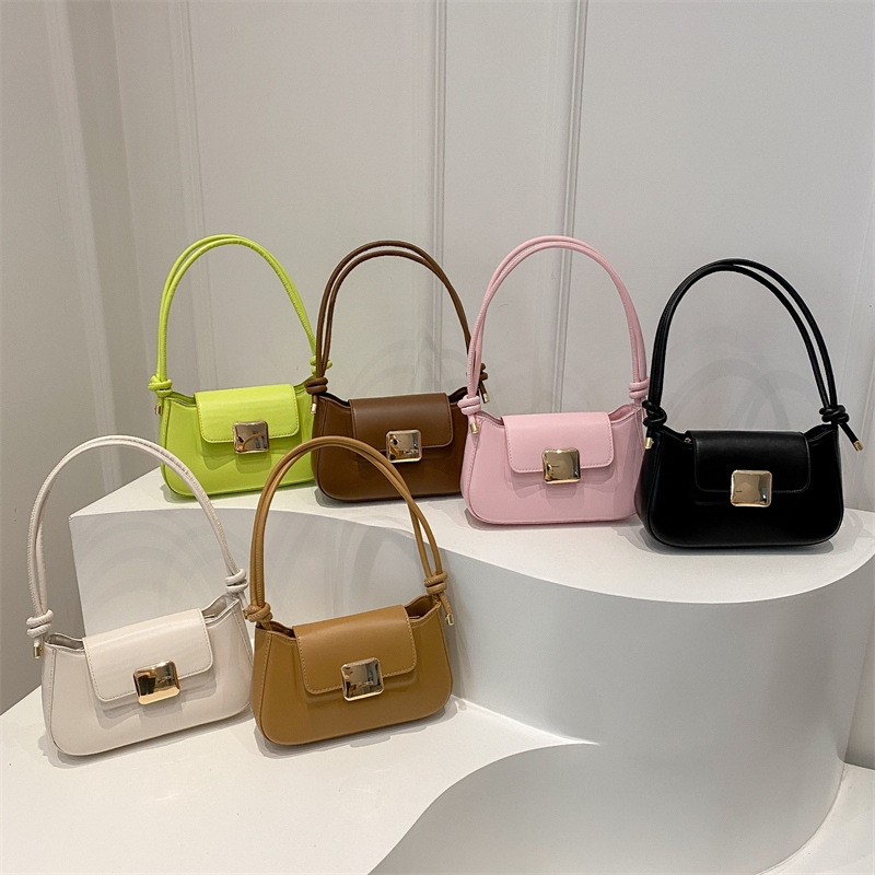 Trend elegant one-shoulder bag, city style, western style