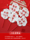 ❧۵❧5 double-sided flower bridesmaid fans❧۵❧۵