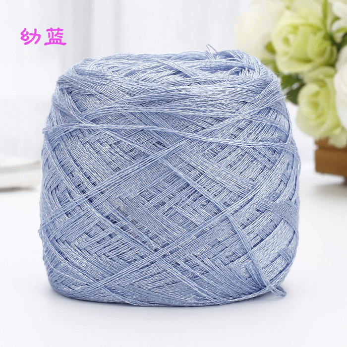 Siyue al por mayor de primavera y verano de seda de morera Tencel hilo de lana tejida a mano bricolaje Bola de seda de hielo hilo de lana fina