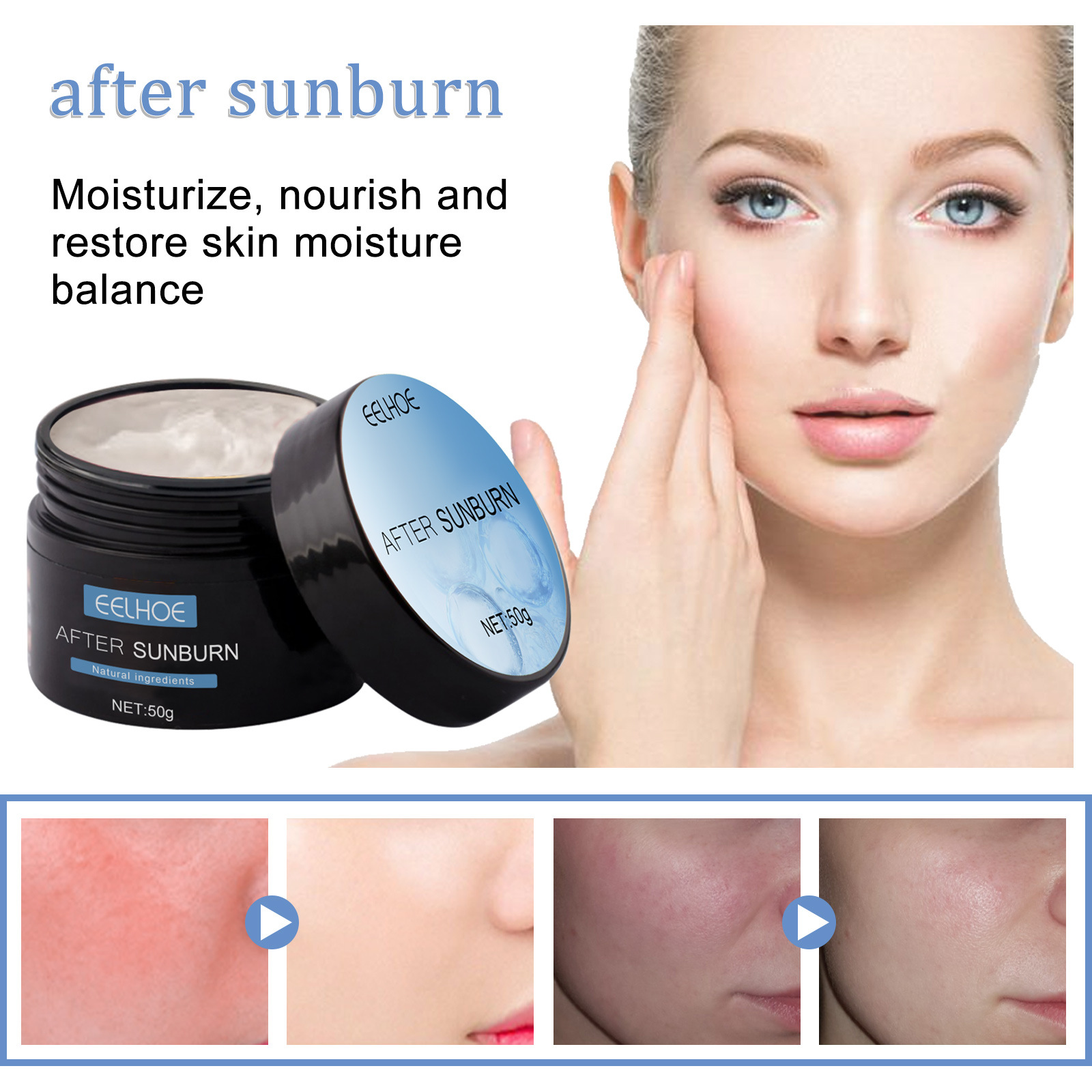 EELHOE Tanning & After Sun Repair Combination Wheat Complexion Body Blackening Moisturizing