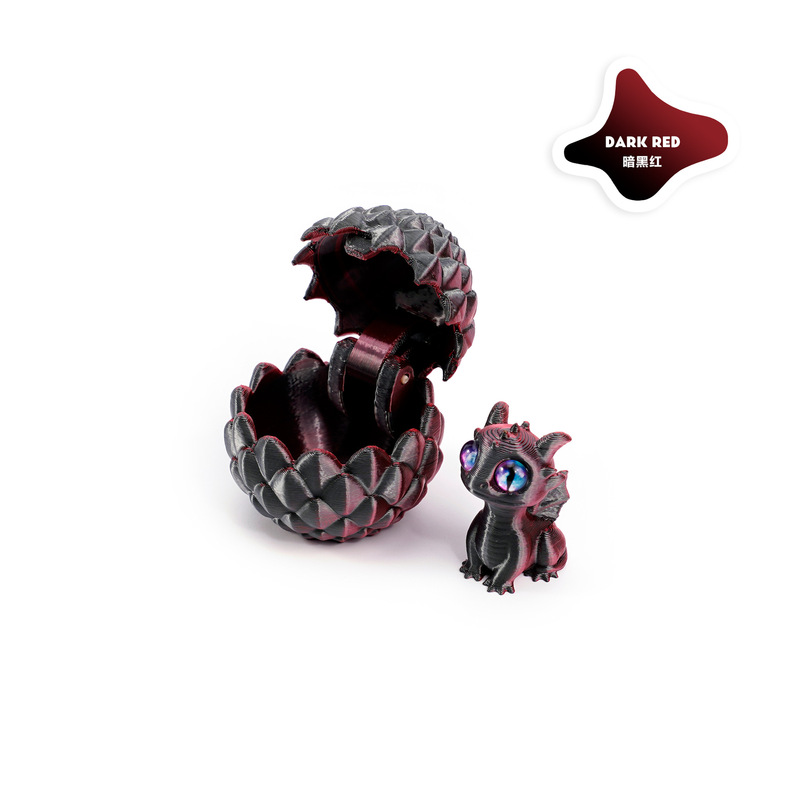 3Dプリント開閉ドラゴンエッグセット、かわいいペットドラゴンオーナメント、手作りギフト、組み立てられたカラフルな装飾、クリエイティブでトレンディなおもちゃ|undefined