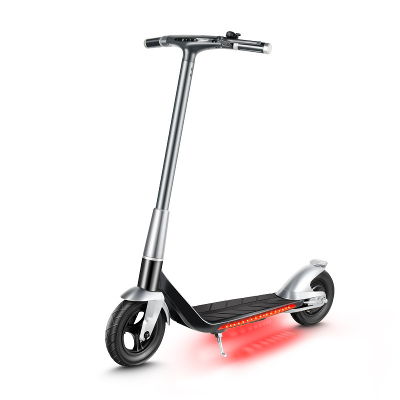 Scooter de aluminio inflable para viajes diarios, diseño de moda para adultos, scooter eléctrico plegable de 10 pulgadas