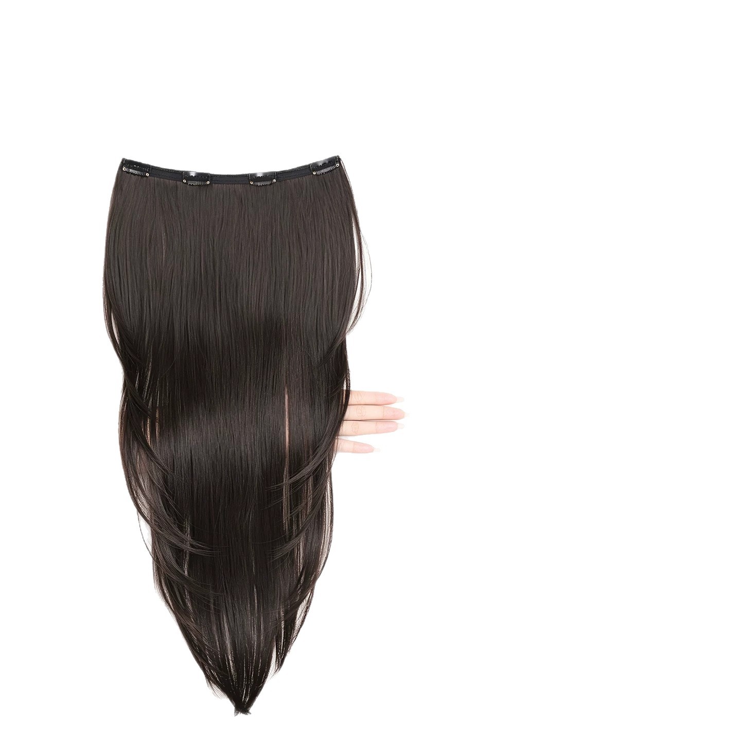 Peruca de cabello de una pieza para aumentar el volumen del cabello flojo de alto nivel, peluca de cabello de mujer, extensión de cabello invisible sin marcas image 6