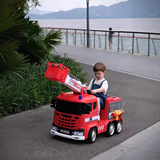 Электрическая интерактивная игрушка с сидением подходит для мужчин и женщин, пожарная машина, дистанционное управление, для детей и родителей