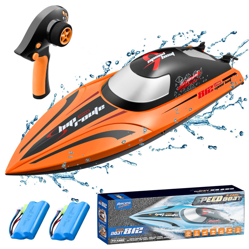 812 high speed remote control boat can pull fishing net super high horsepower speedboat long continuous double layer waterproof boy water toy