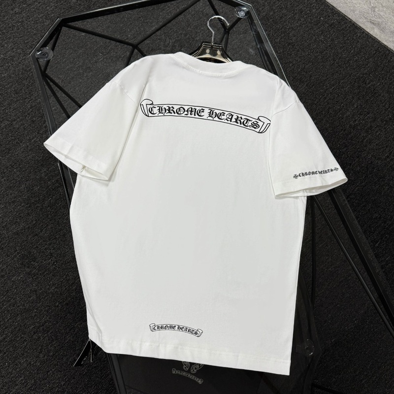 CH Crowe Cross-Border 2025 新作夏スタイル胸ポケットサンスクリットプリント半袖 Tシャツカップルスタイルドロップシッピング|undefined