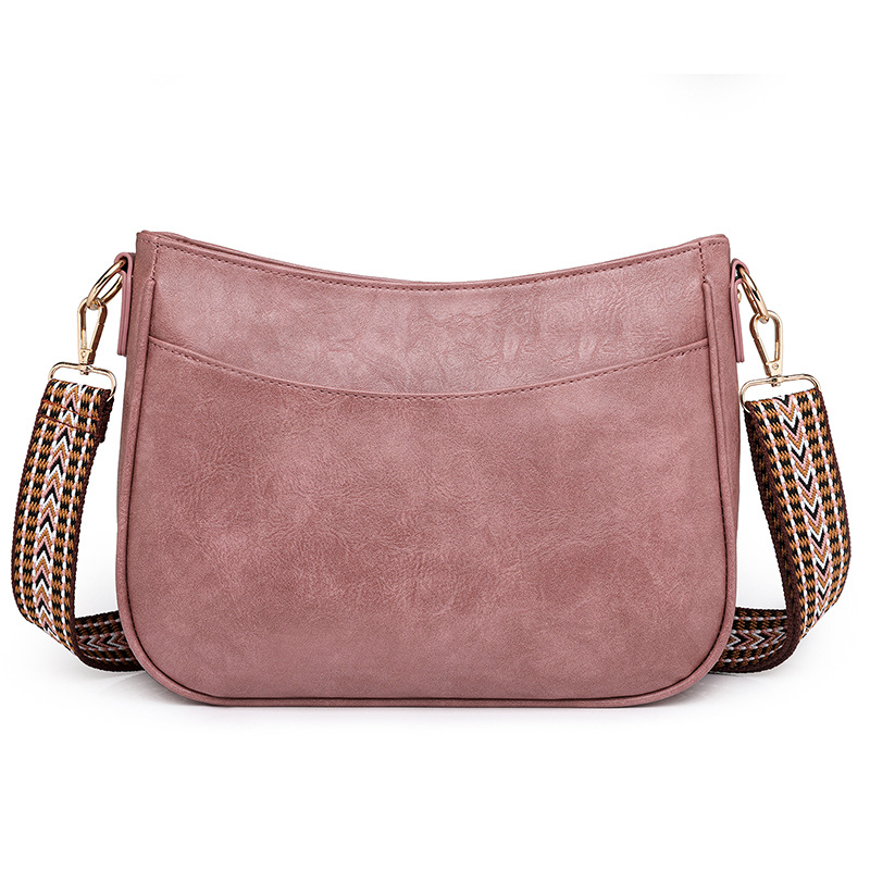 Women's Medium Pu Leather Color Block Basic Classic Style Square Zipper Shoulder Bag display picture 4