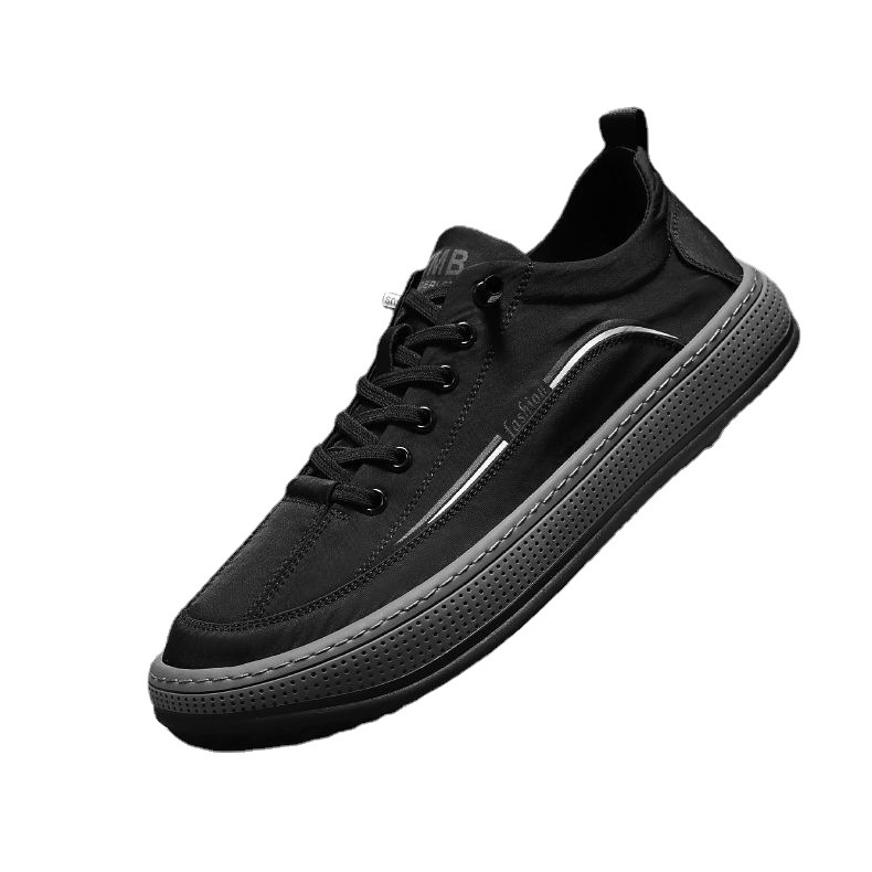 Parapluies décontractés pour hommes, chaussures simples respirantes à coupe basse pour printemps et automne, chaussures de planche pour hommes_voghion.com