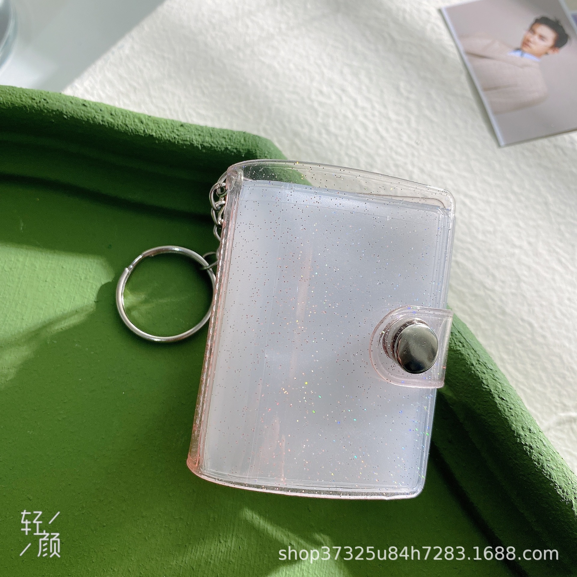 1 pulgada 2 pulgadas MINI álbum de fotos llavero Big Head Photo Star libro de almacenamiento de fotos MINI álbum de fotos