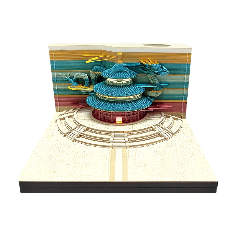 3D Castle Desk Calendar, Custom Creative Gift, 2026 Weekly Options with Lighted Covers