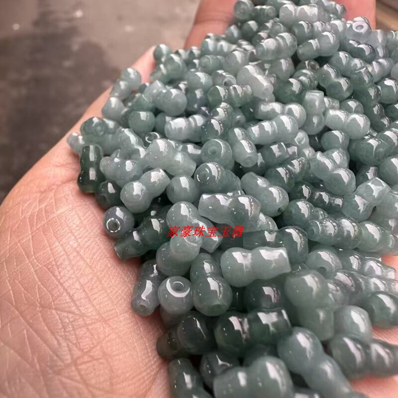 翡翠A商品藍水瓢箪油青小瓢箪卸売りdiy玉アクセサリー散珠部品|undefined