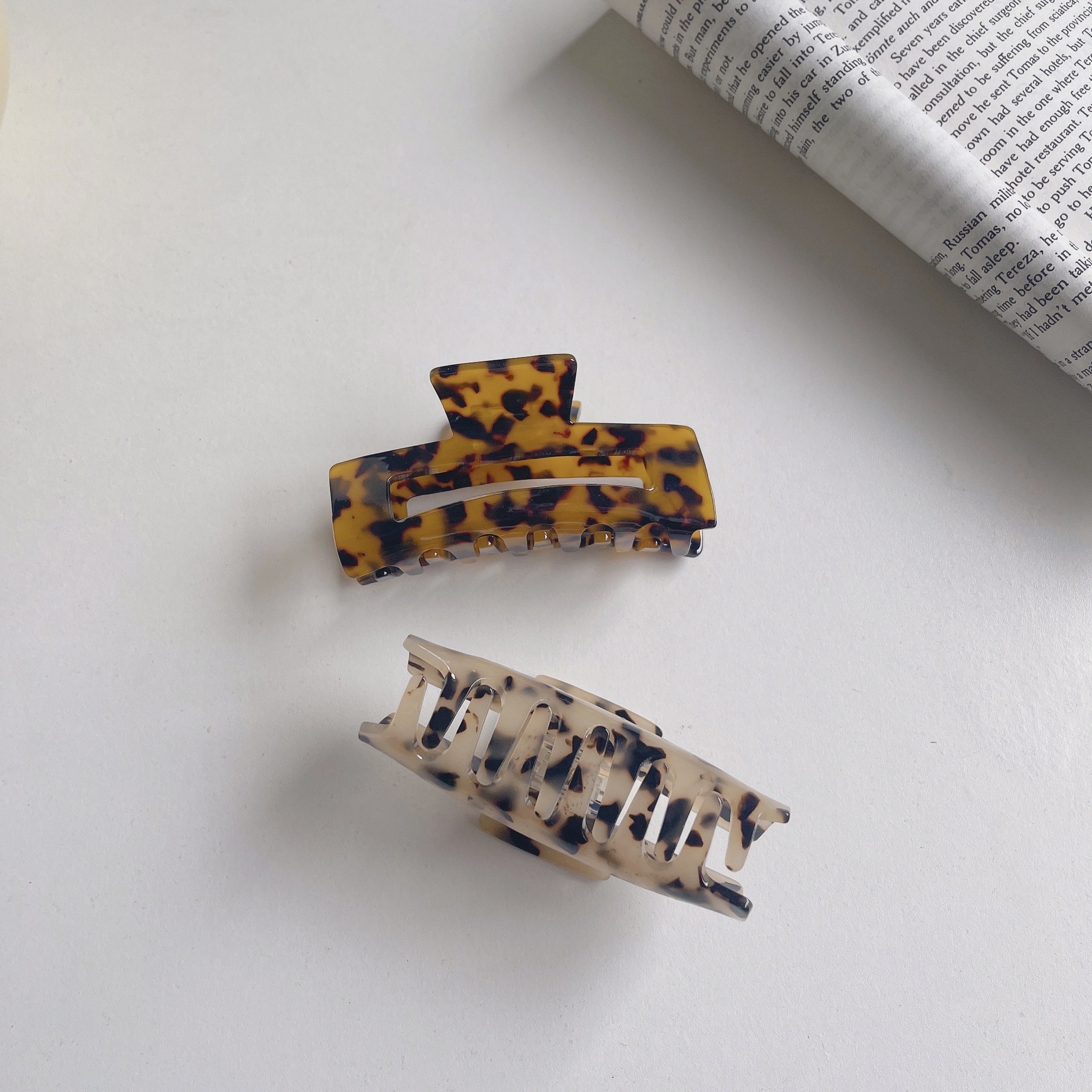Daily Occasion Acetic acid sheets Material Fashion Acetate Hair Clip Simple Geometric Hair Accessories