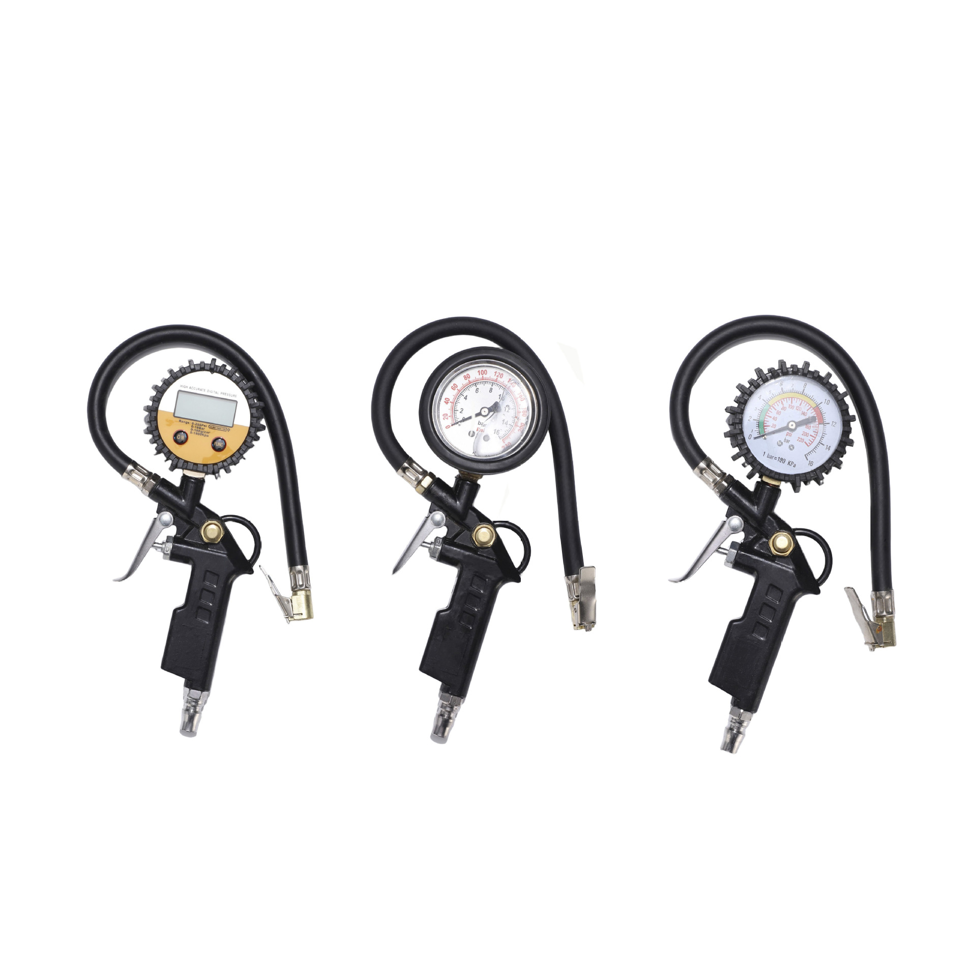 High-precision car tire pressure detector, portable handheld digital pressure gauge, universal tire pressure detector