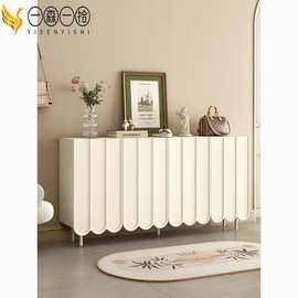 简约靠墙入户玄关柜多层大容量阳台储物柜奶油风轻奢鞋柜家用门口