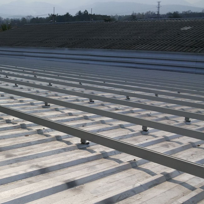 铁皮瓦屋顶安装太阳能板支架配件 铝合金材质光伏套件