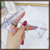 The new metal frame can be equipped with close -up glasses women's fashion anti -Blu -ray flat glasses frame men