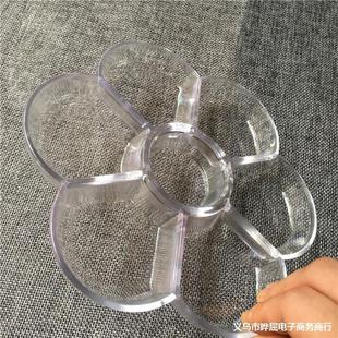 7-Hole Transparent Palette Plastic Plum Blossom Round Palette Chinese Painting Gouache Watercolor Acrylic Paint Palette