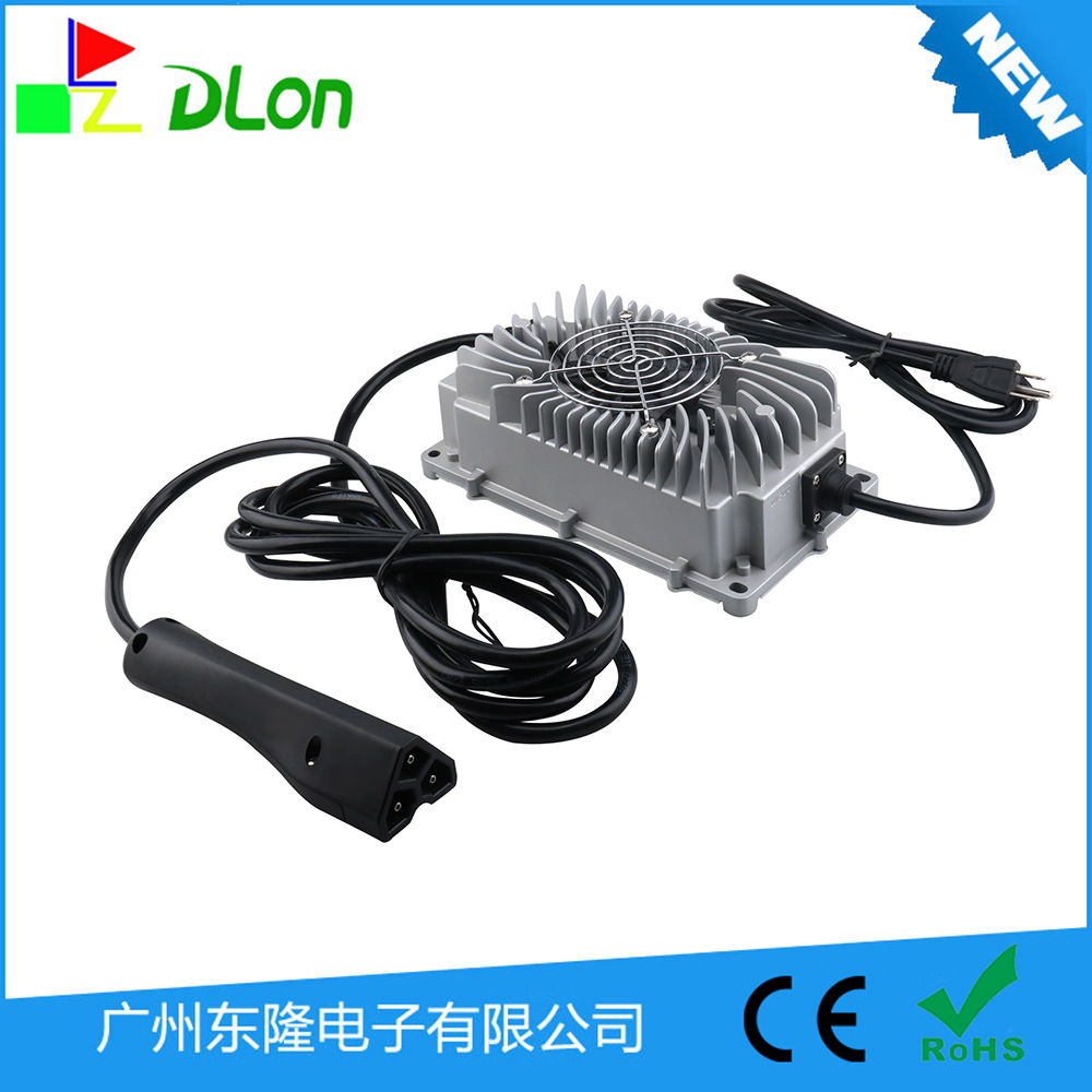 600W新款防水110V美规48V 10A EZ-go RXV高尔夫球车充电器