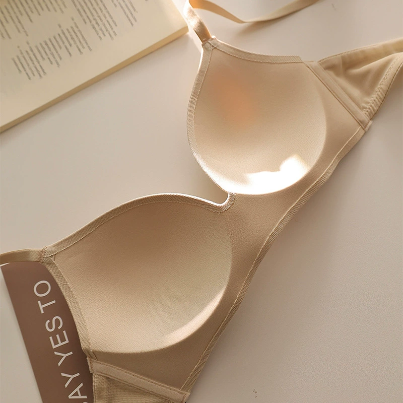Push-up bra, wireless comfortable support, seamless underwire-free design, sizes 70A–85B