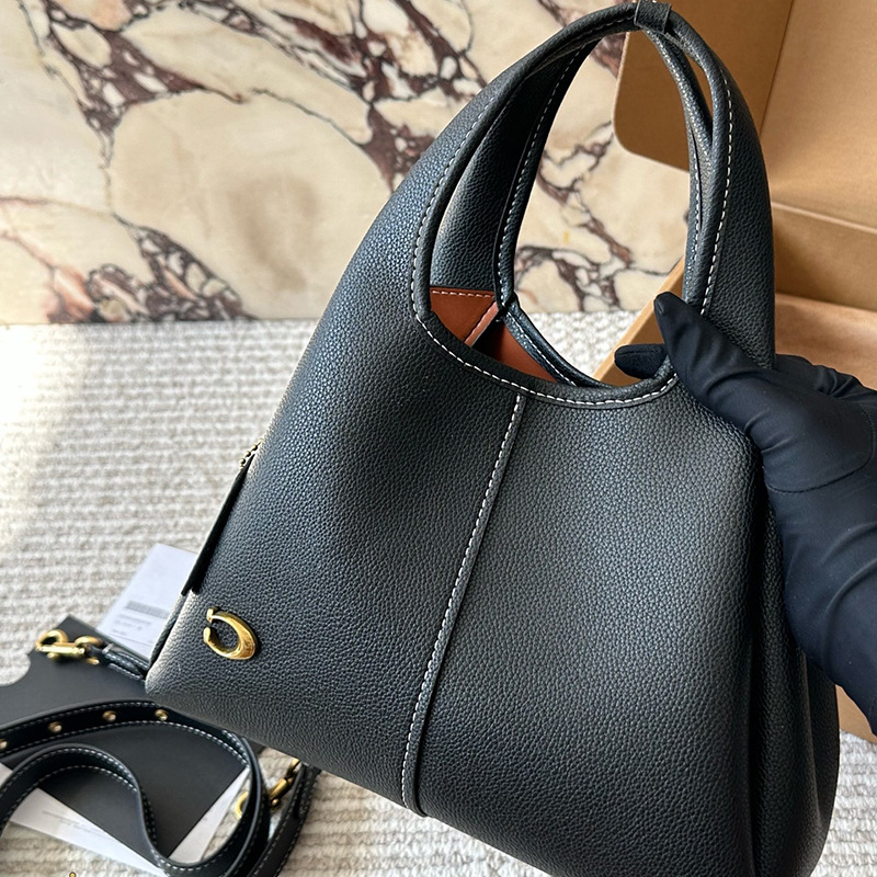 25 nuevo olei bolso de mujer litchi lana23 cesta de platos bolso de hombro simple bolso de cubo retrógrado